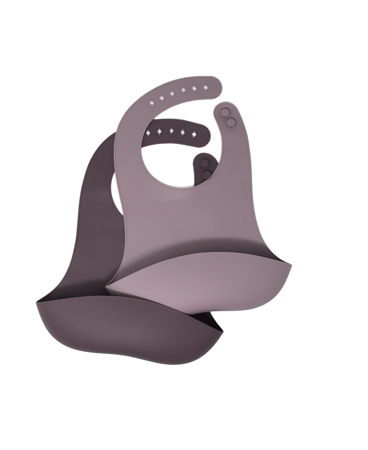 Silicone Catch Bib Set | Jade & Lavender The Dearest Grey