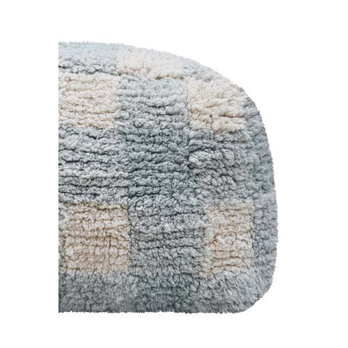 Pouf Vichy Blue Sage Lorena Canals