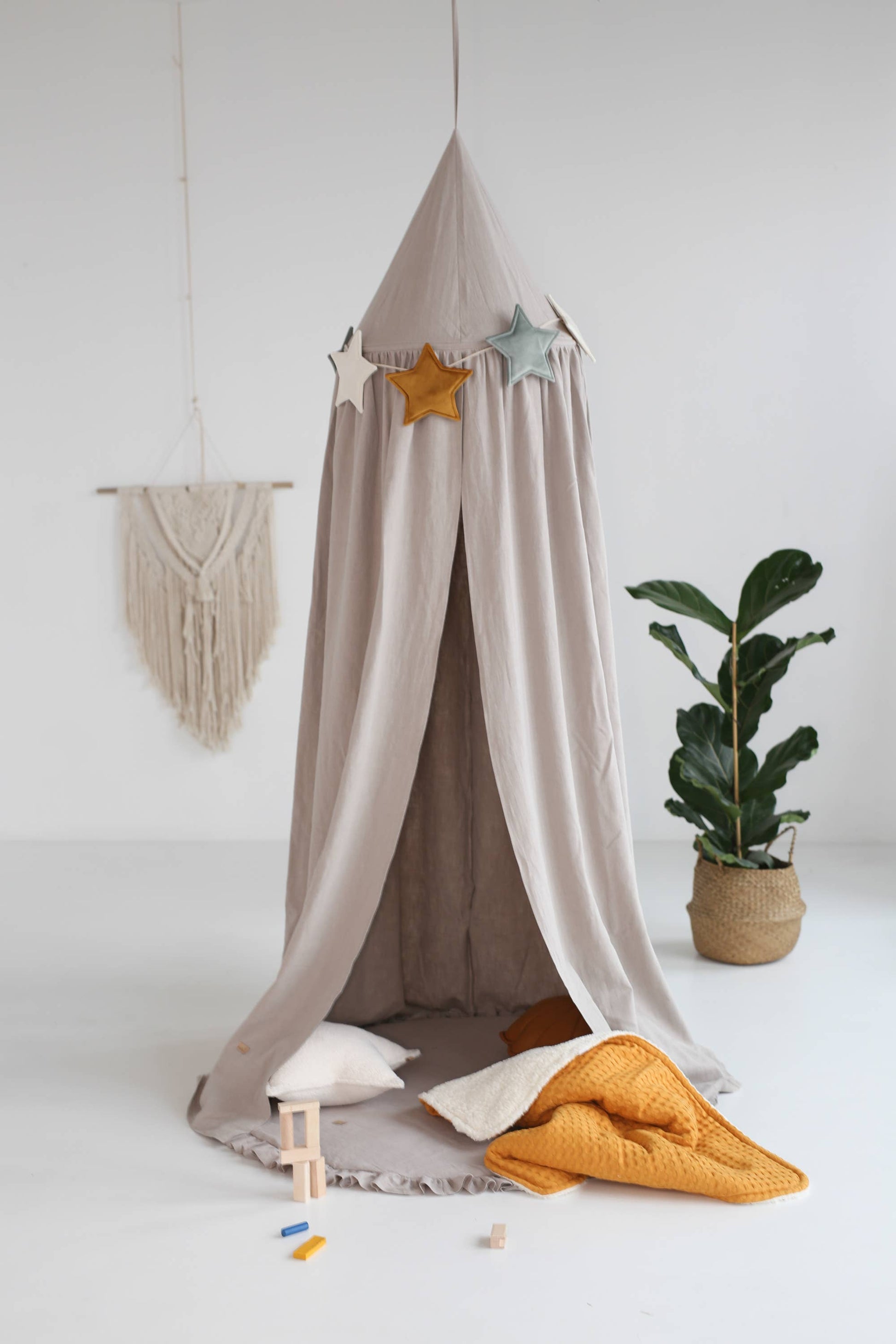 Babyly - Bed Canopy - Linen - (2 Colors) BABYLY