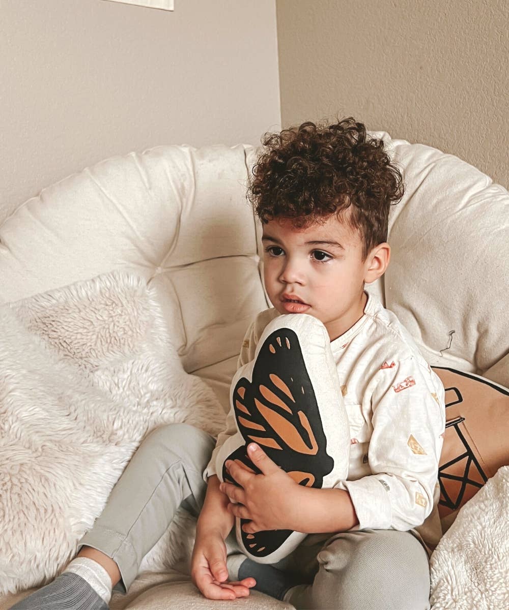 Butterfly Canvas Pillow Imani + KIDS by Imani Collective