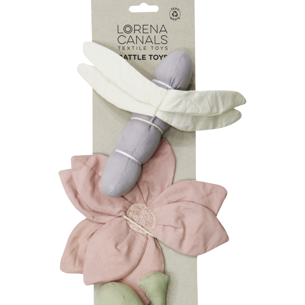 Set of 3 crinkle and rattle baby toys Lily Pond Lorena Canals