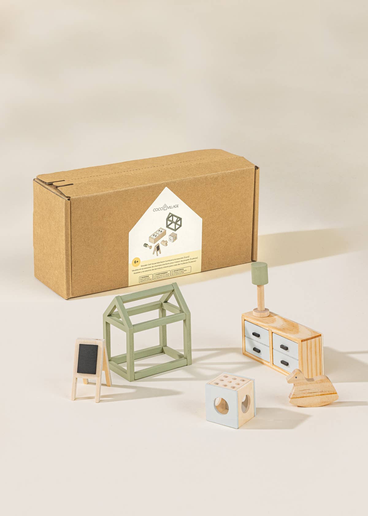 Wooden Doll House Kids Room Furniture Coco Village