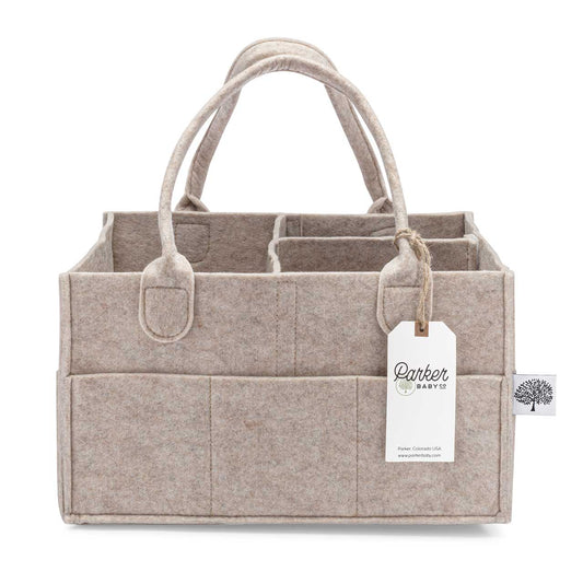 Diaper Caddy in Oatmeal Parker Baby Co.