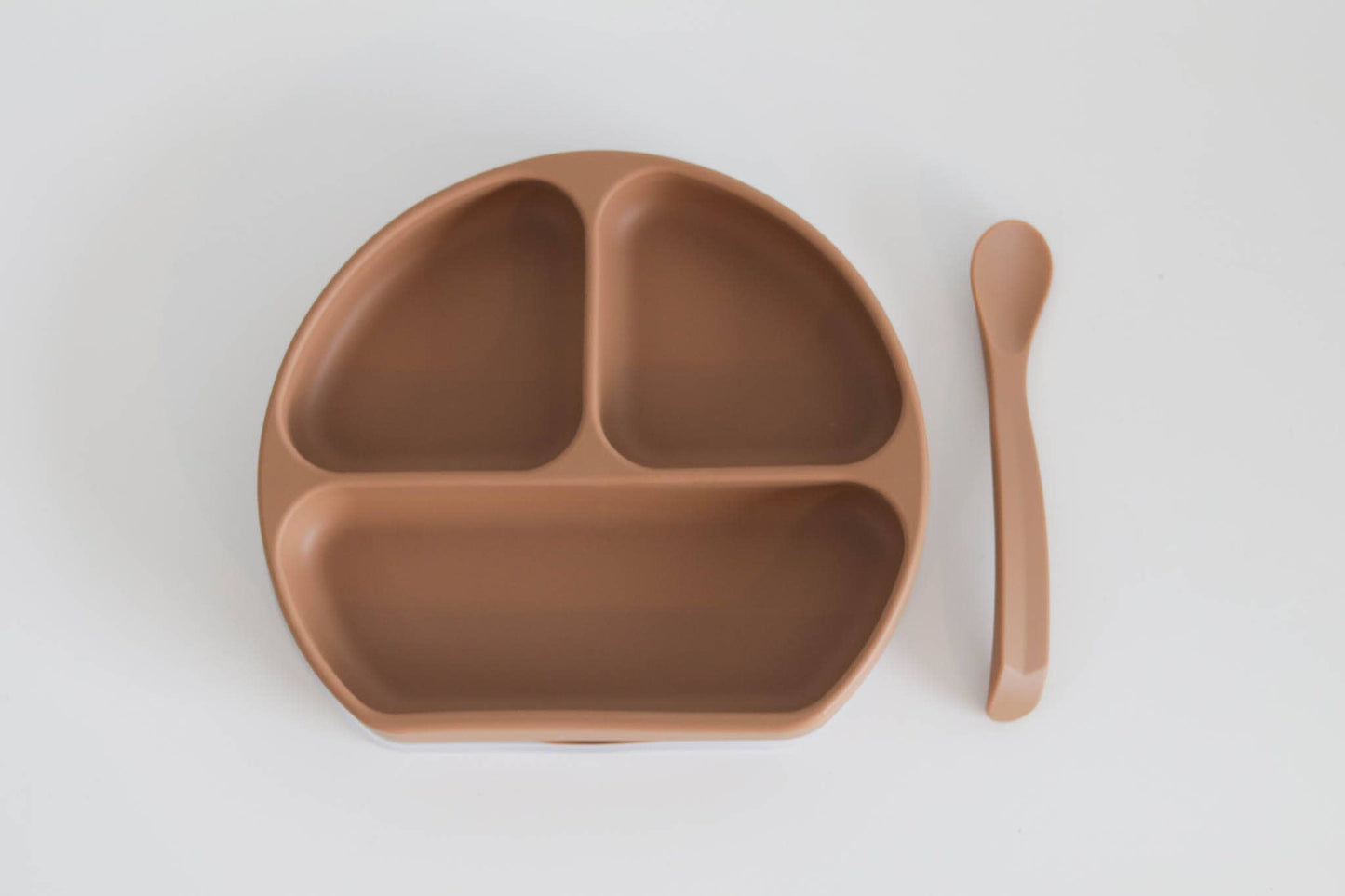 Silicone Suction Plate With Lid and Spoon The Saturday Baby Coco