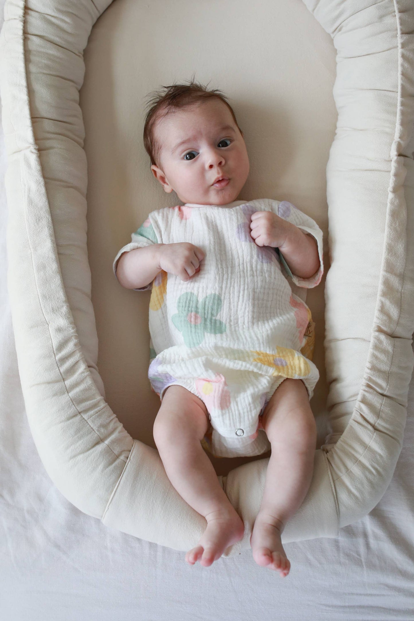 Babyly - Babynest - Washed Cotton - (2 Colors) BABYLY