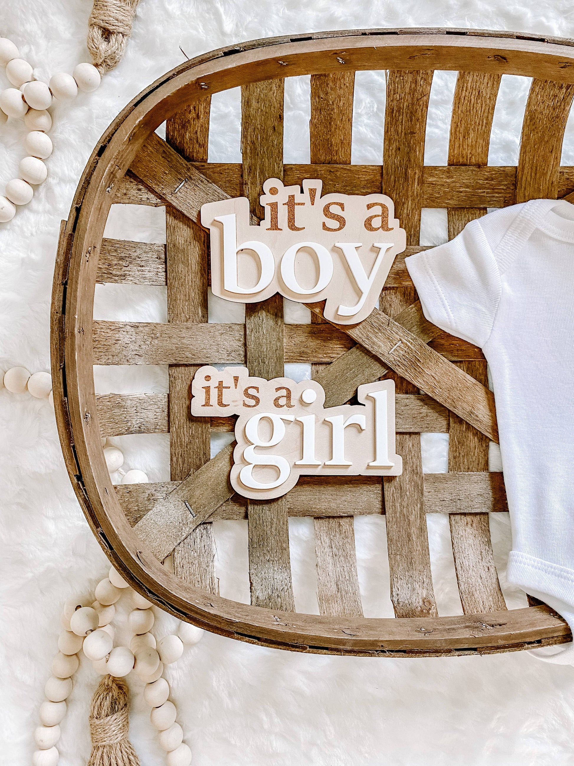 It’s a Boy Gender Reveal Announcement Sign Claire and Bella