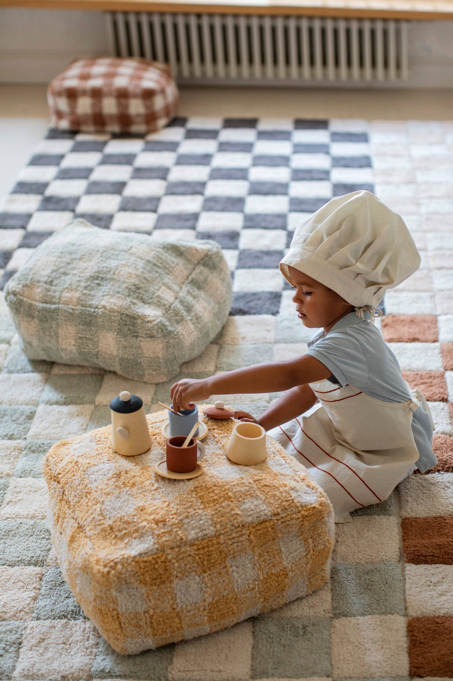 Pouf Vichy Honey Lorena Canals