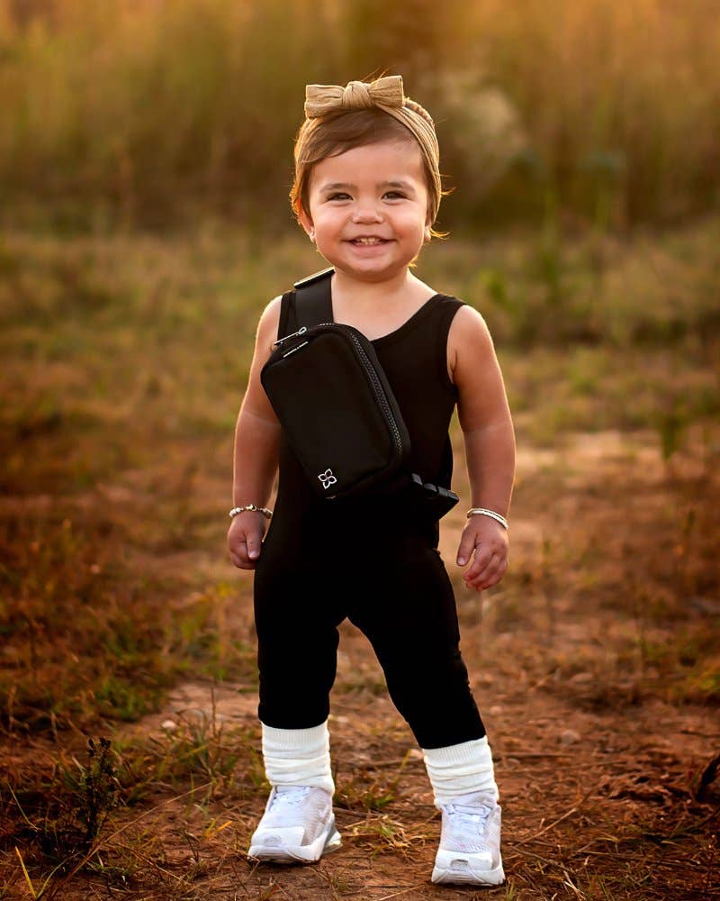 Mila Athleisure Jumpsuit - Black Bailey's Blossoms