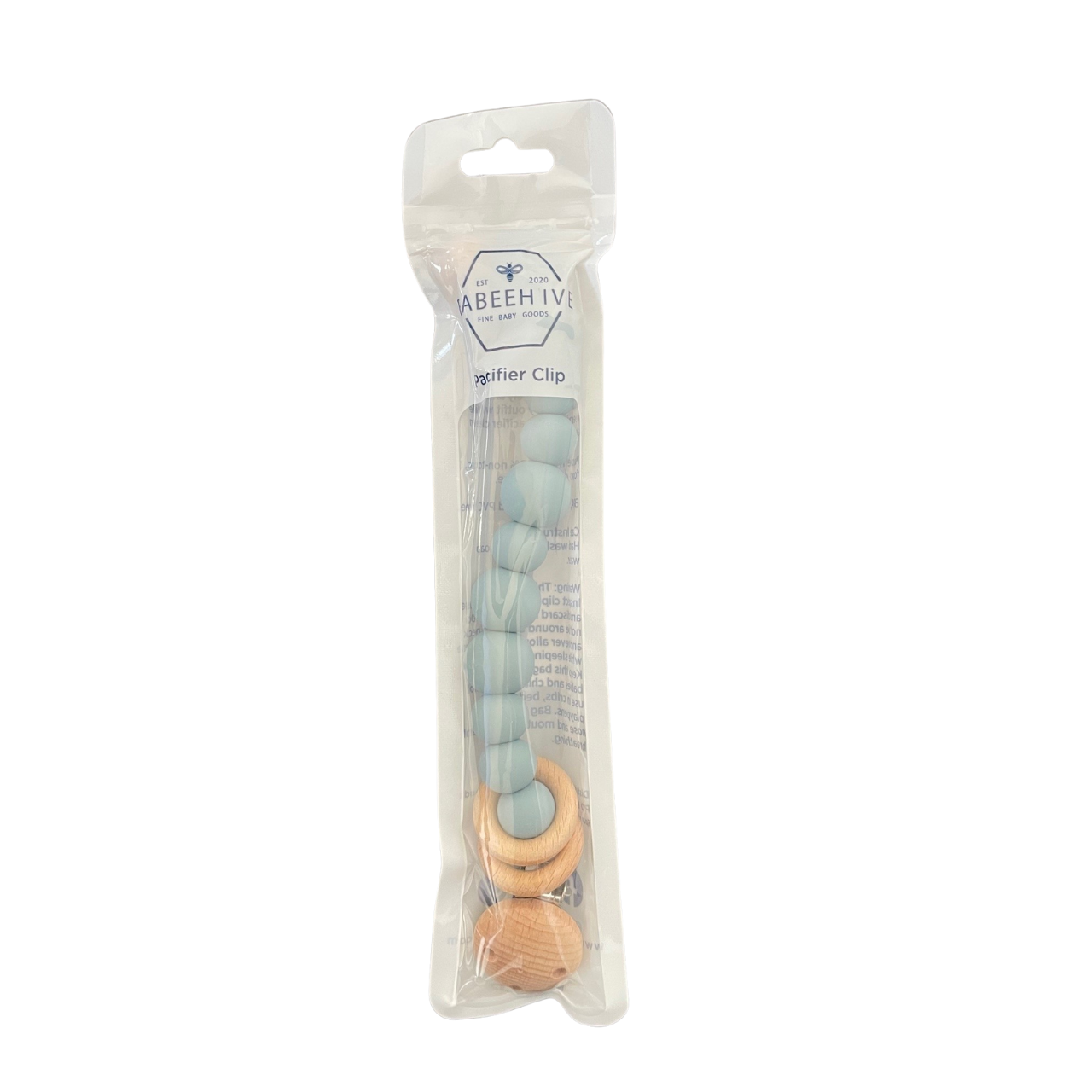 Silicone Bead & Wood Ring Pacifier Clip Babeehive Goods