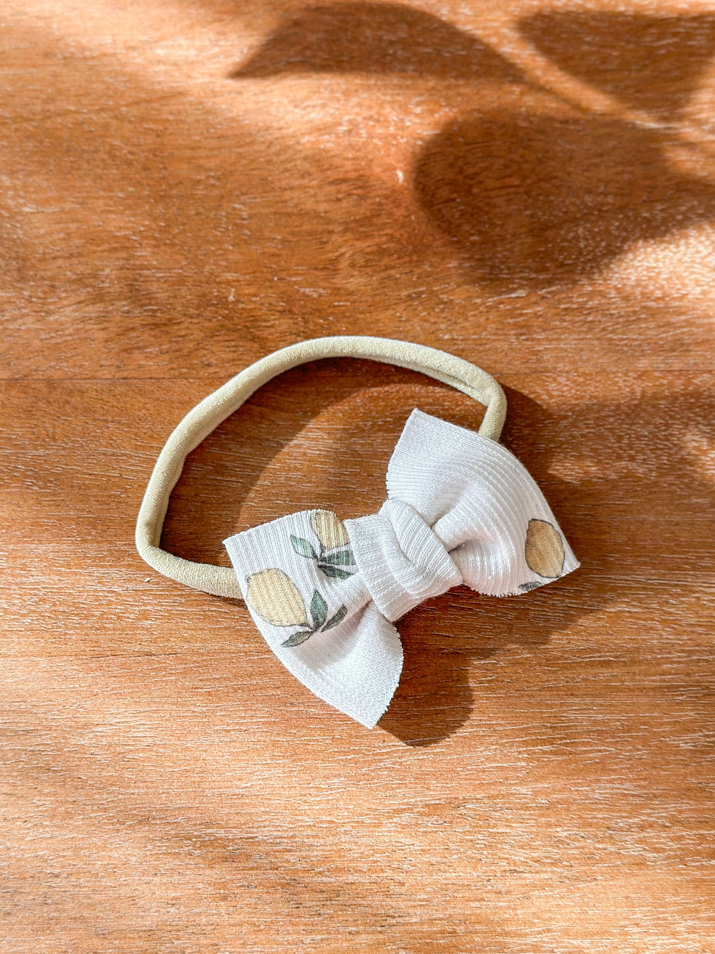 Mini Bow | Multiple Colors! Little Birds Co. Lemons Single Headband
