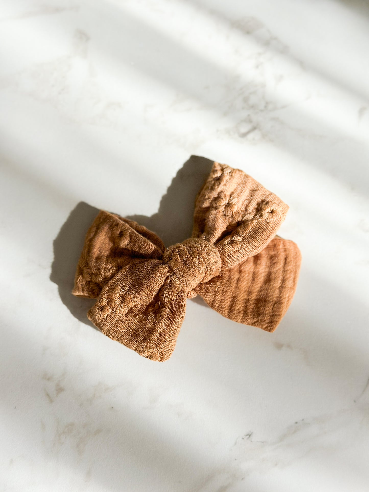 Classic Bow | Multiple Colors! Little Birds Co. Golden Floral Eyelet Clip