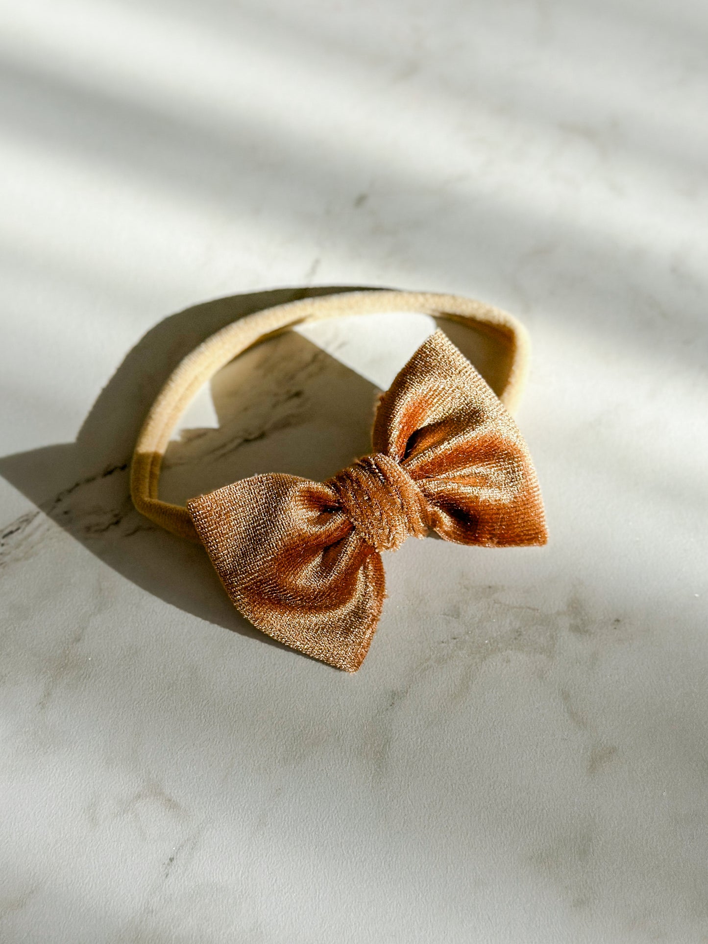 Mini Bow | Multiple Colors! Little Birds Co. Golden Velvet Single Clip