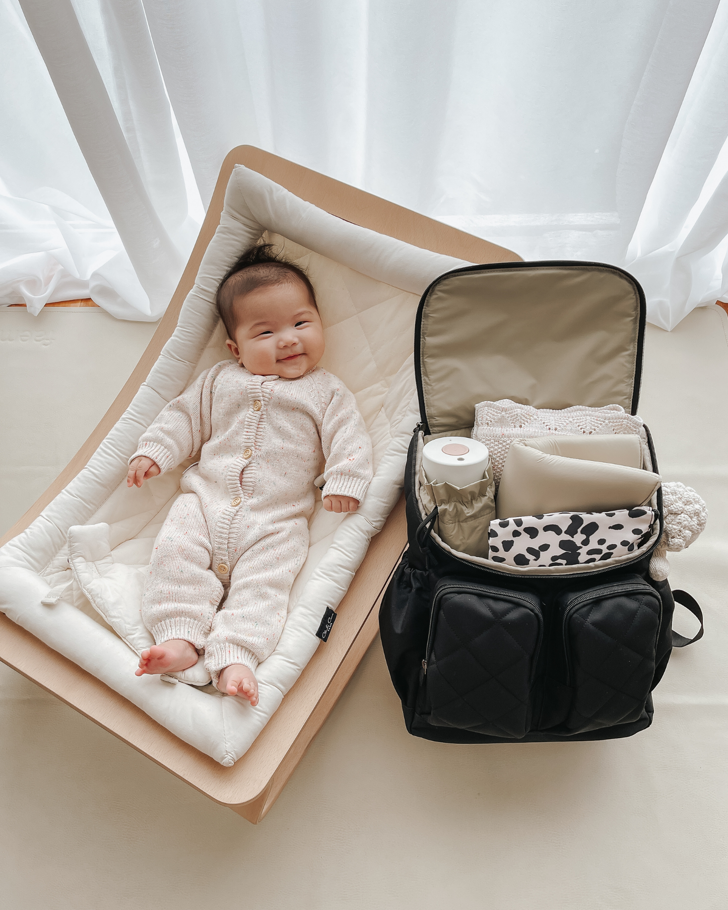 Signature Nappy Backpack - Black Diamond Quit OiOi