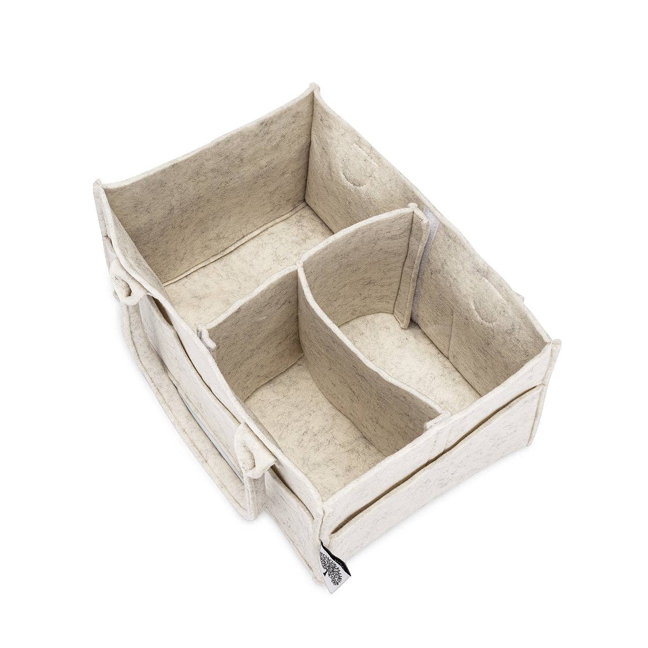 Diaper Caddy in White Parker Baby Co.
