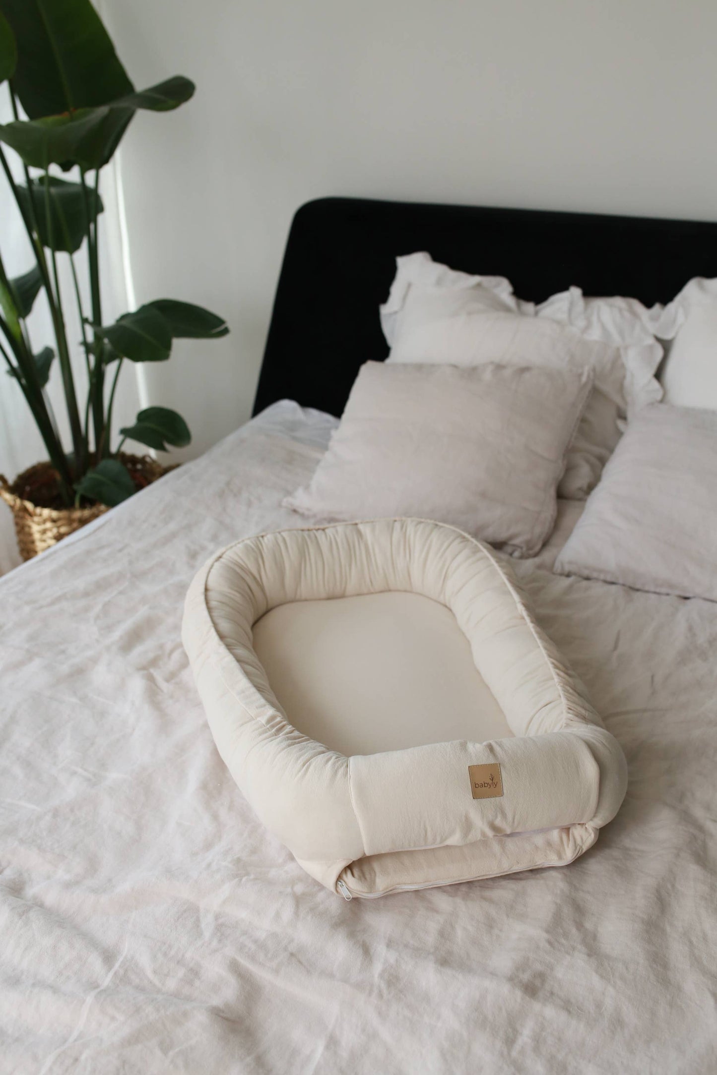 Babyly - Babynest - Washed Cotton - (2 Colors) BABYLY