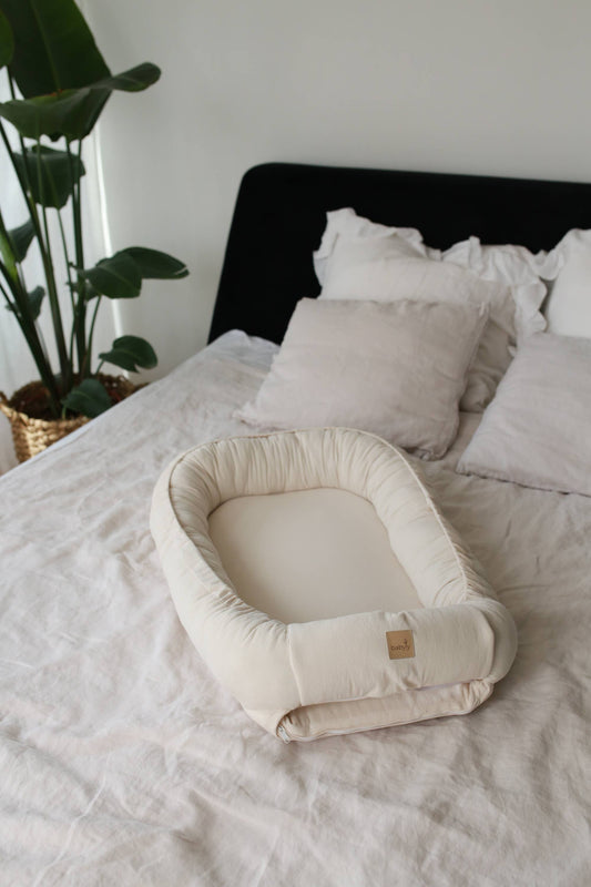 Babyly - Babynest - Washed Cotton - (2 Colors) BABYLY
