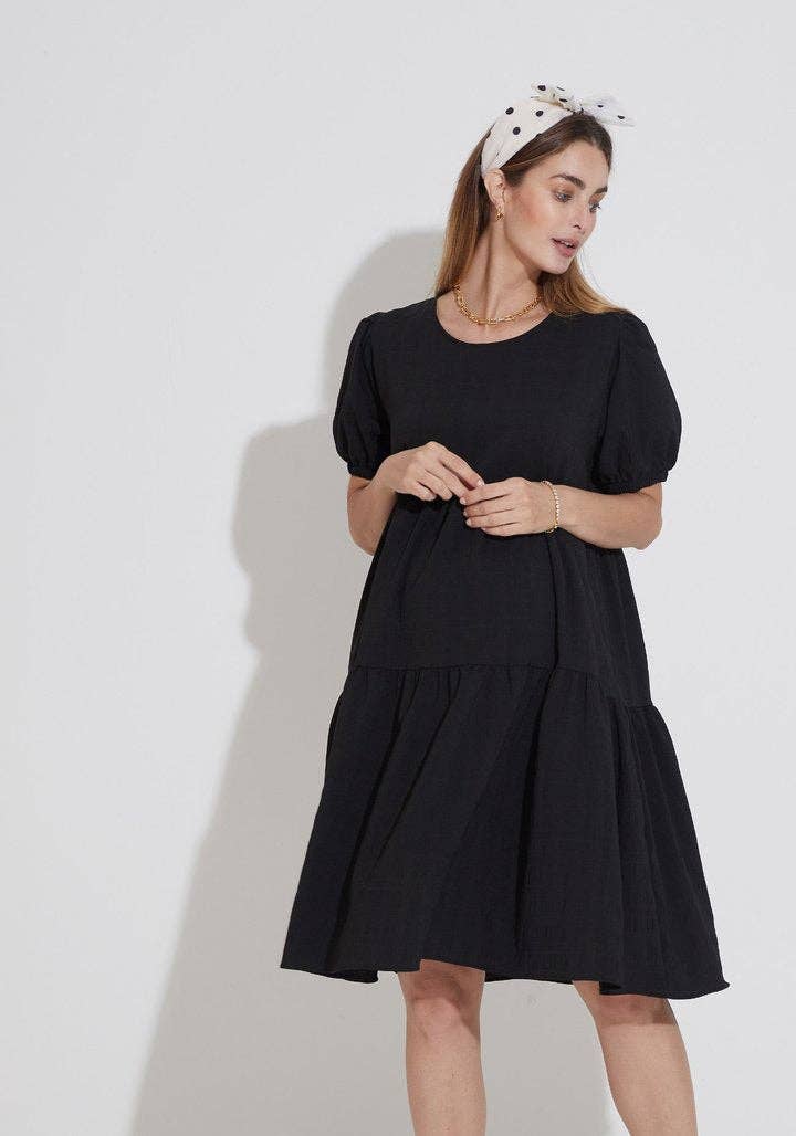 Textured Crepe Dress LIV Maternity