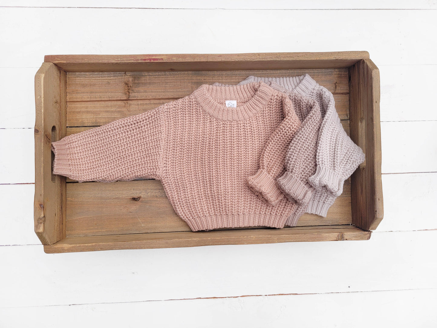 Oversized Chunky Knit Sweater OLIVE & CRADLE