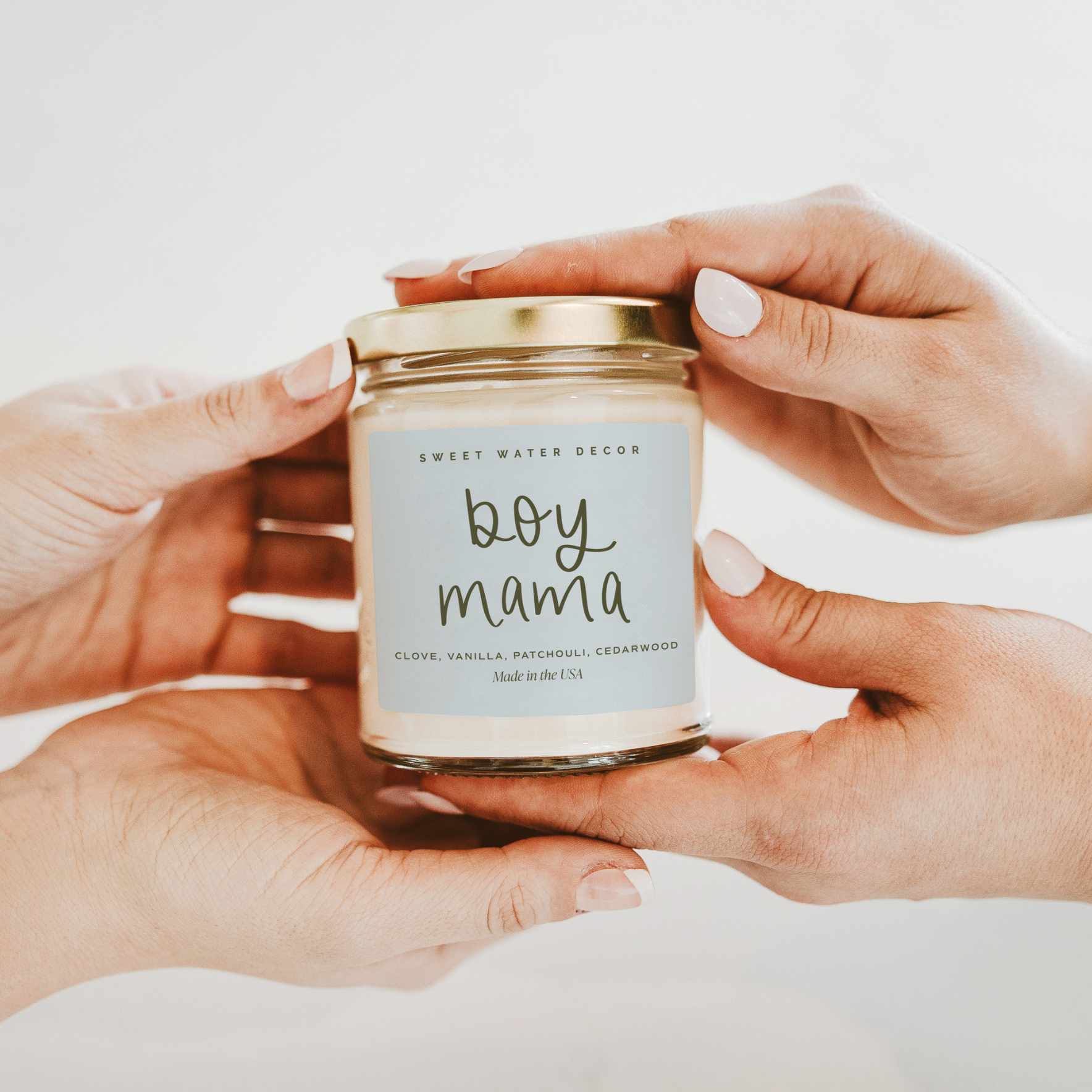 Boy Mama Soy Candle - 9 oz Sweet Water Decor