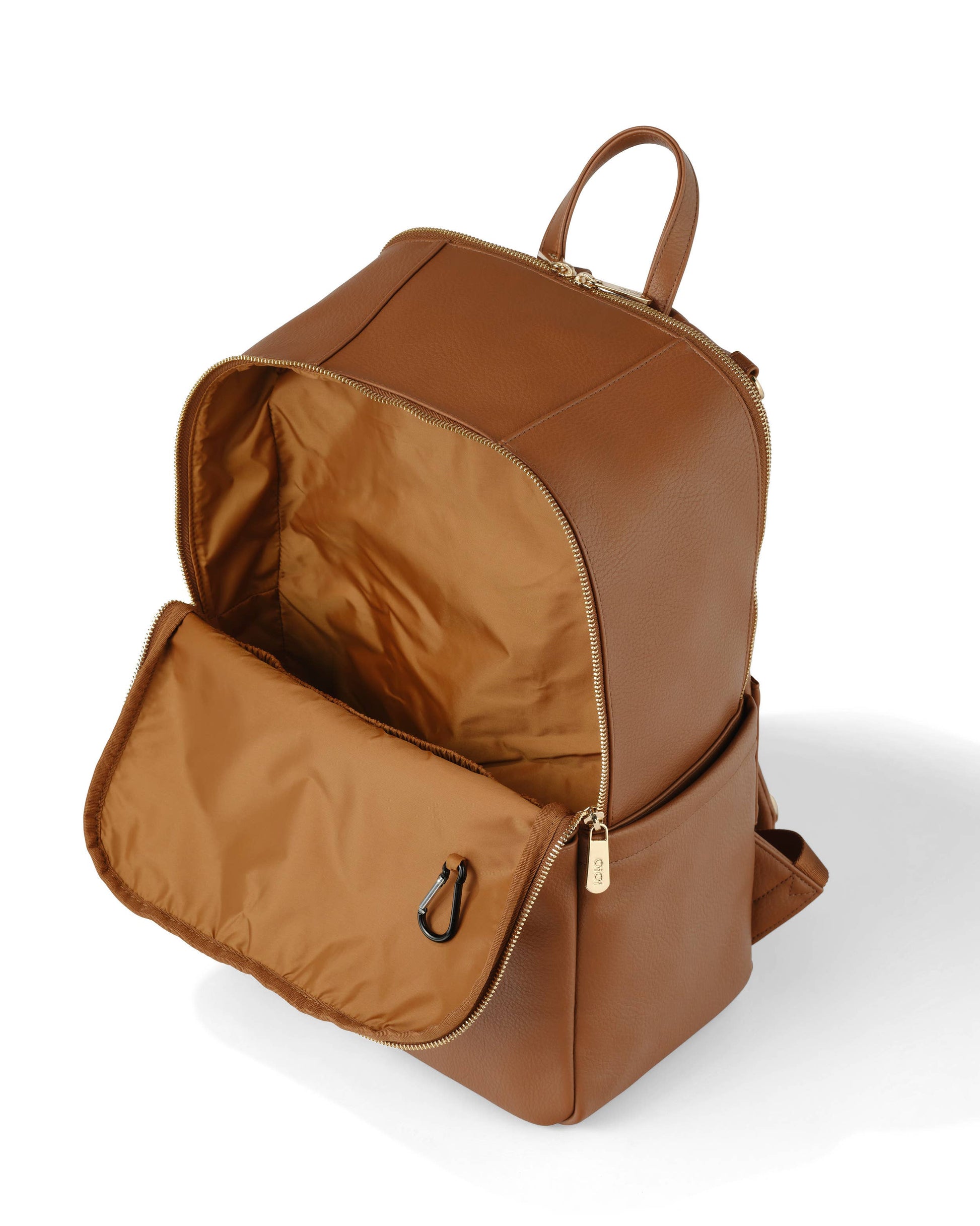Multitasker Nappy Backpack - Chestnut Brown Vegan Leather OiOi