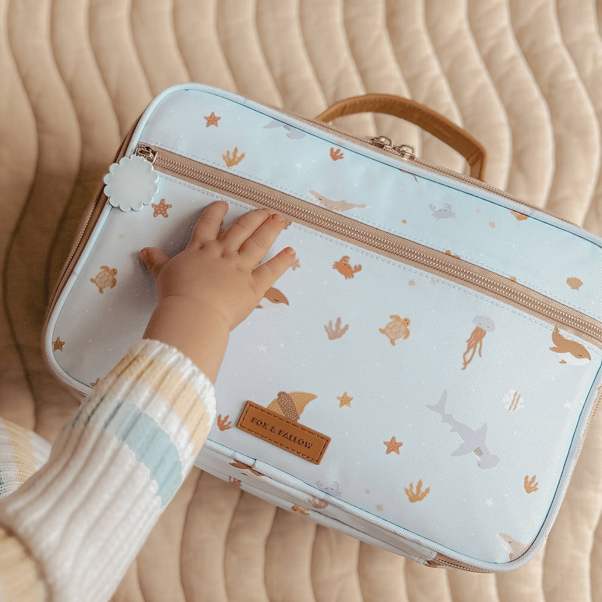 Ocean Creatures Sky Lunch Bag Fox & Fallow
