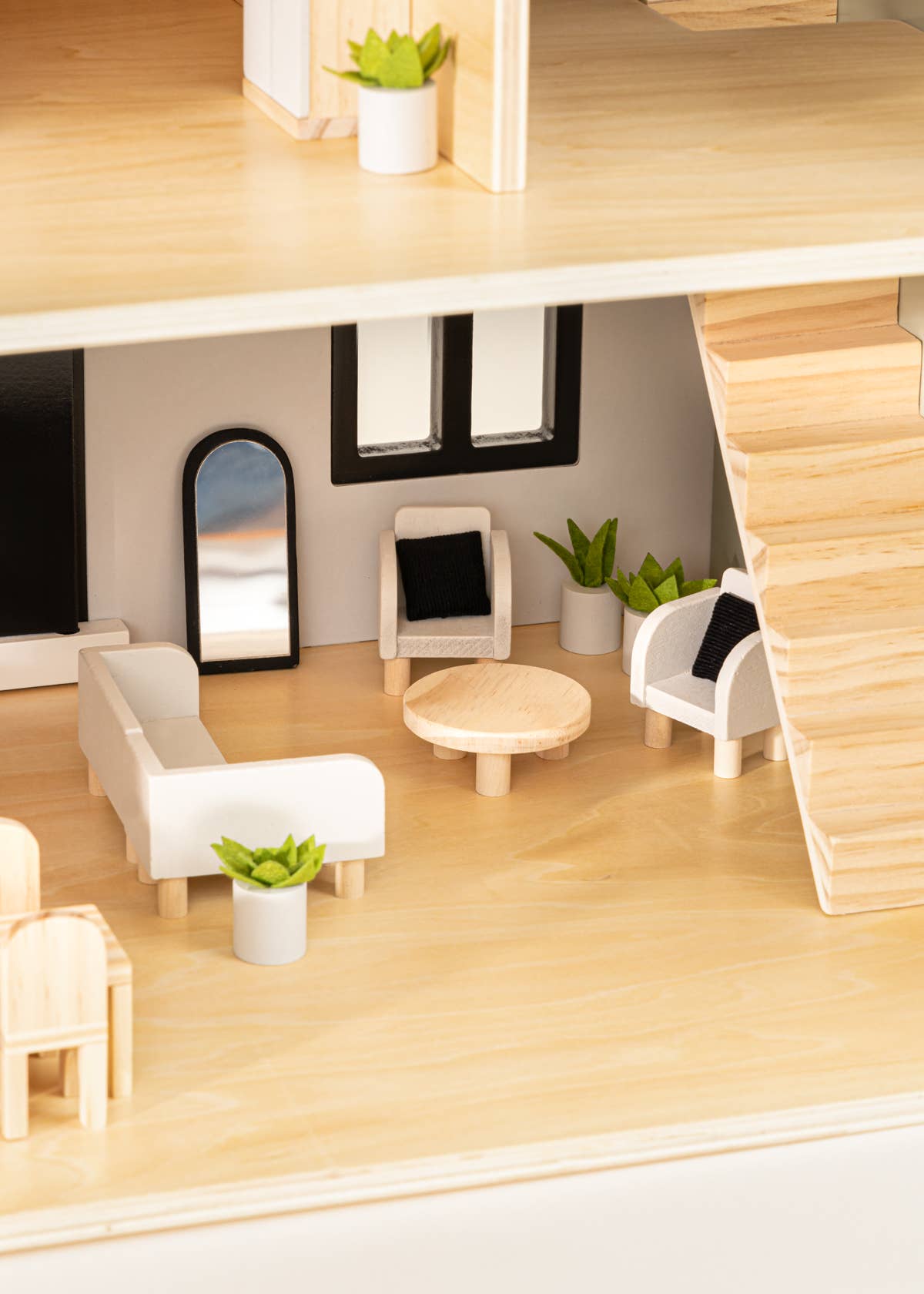 Wooden Doll House Living Room Furniture Coco Village