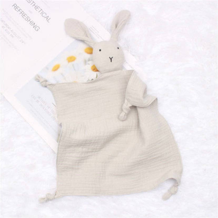Annie & Charles® bunny cuddle cloth made of organic cotton Annie & Charles grey