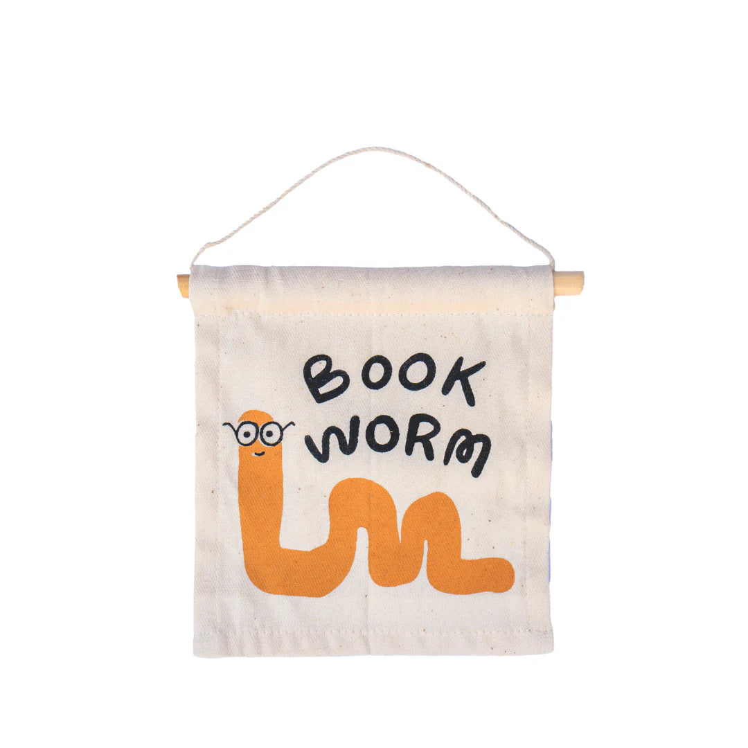 book worm hang sign Hunny B's