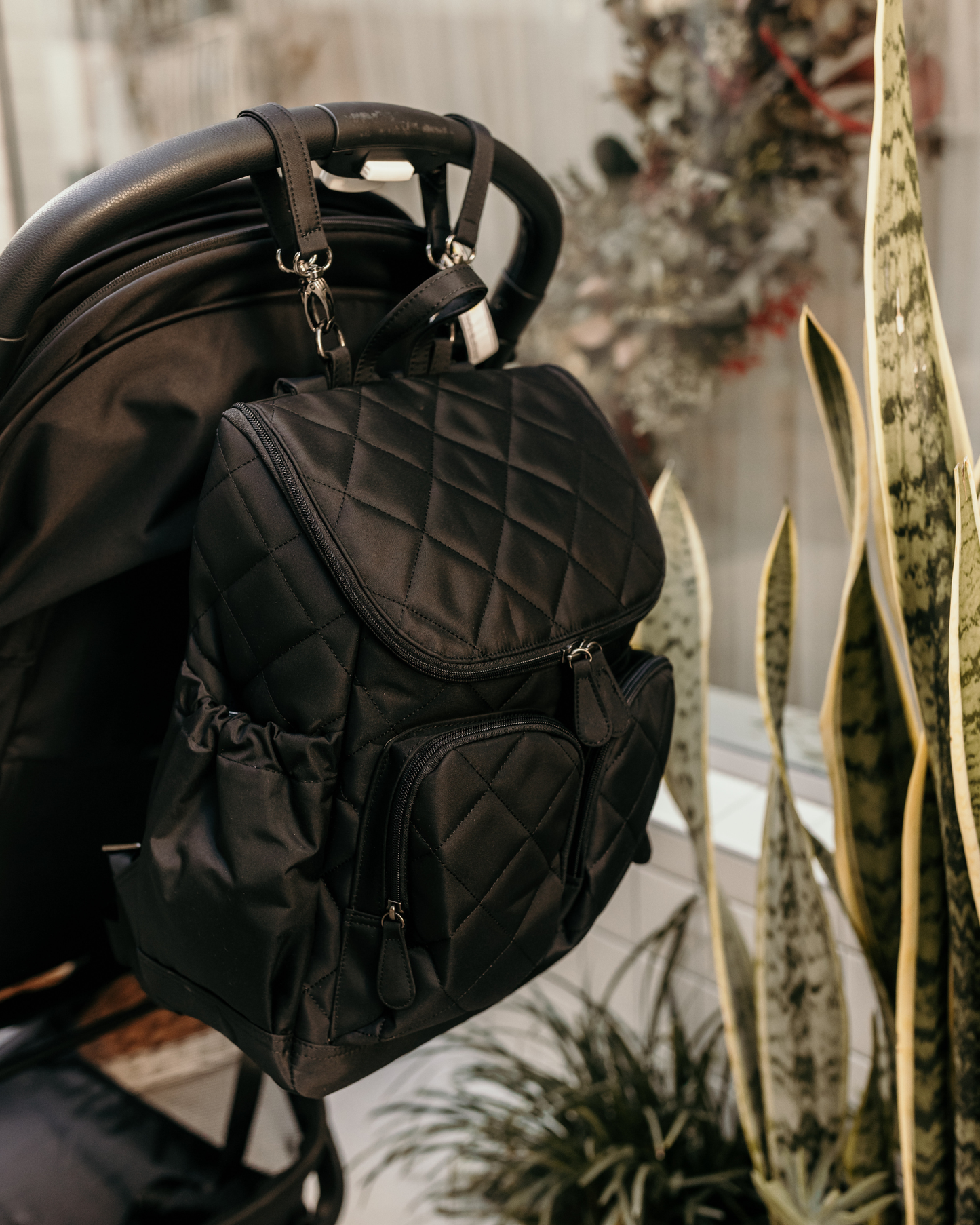 Signature Nappy Backpack - Black Diamond Quit OiOi