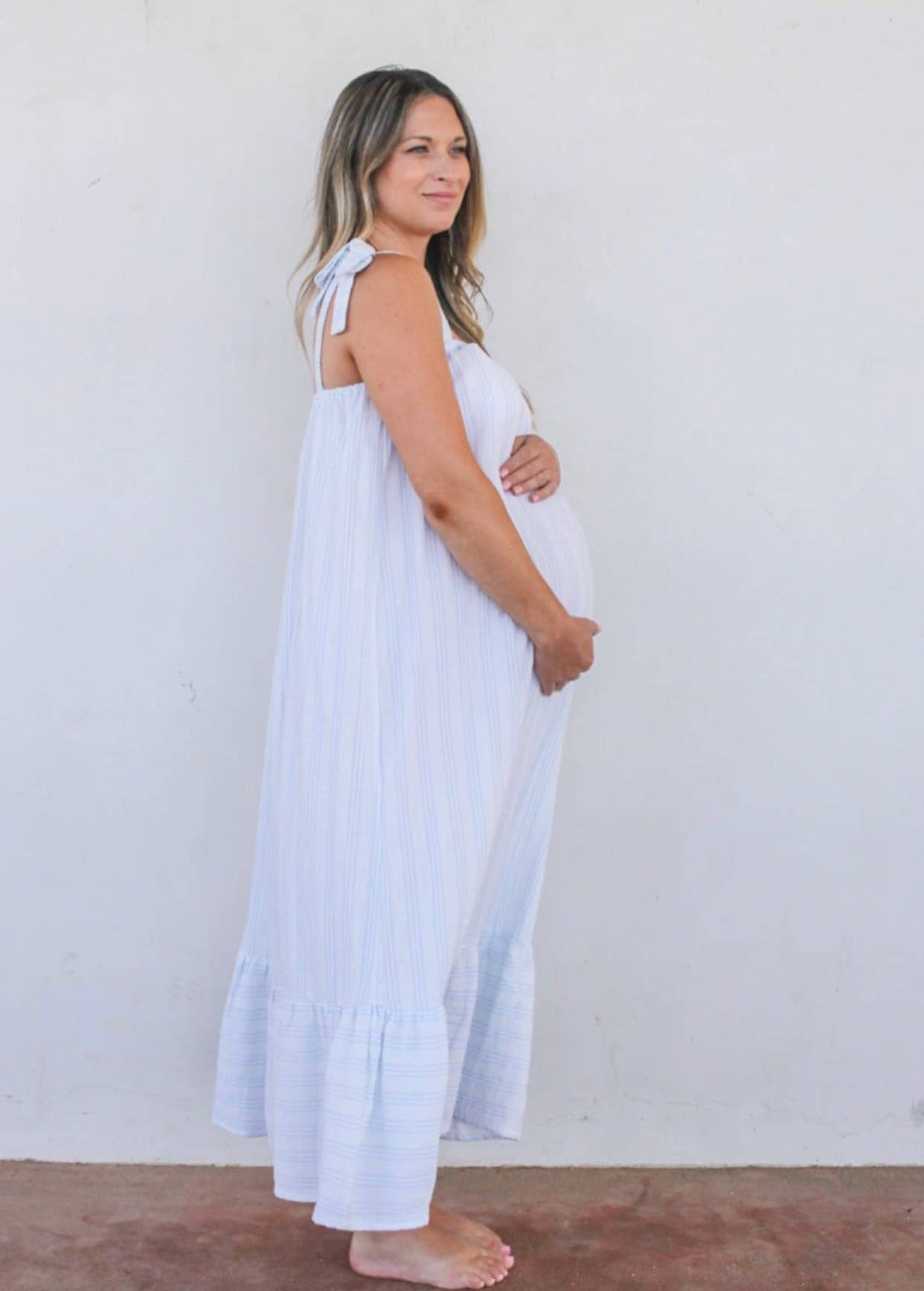 Striped Muslin Sundress LIV Maternity