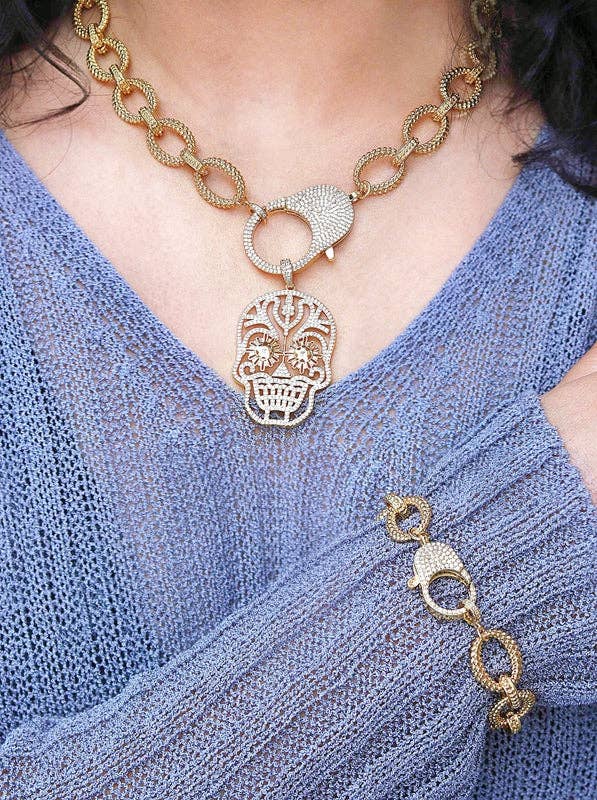 Chunky Textured Oval Link Chain BestBeads&Beyond