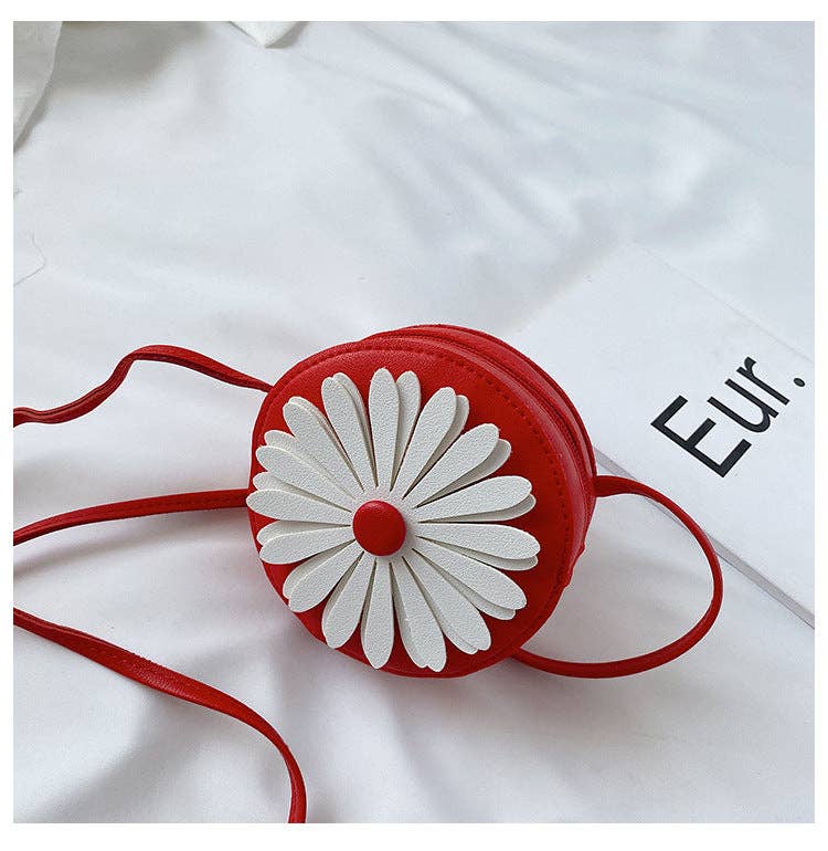 Flower Patched Pattern Mini Crossbody Bag MyKids-USA® Red Average Size (0-12Y)