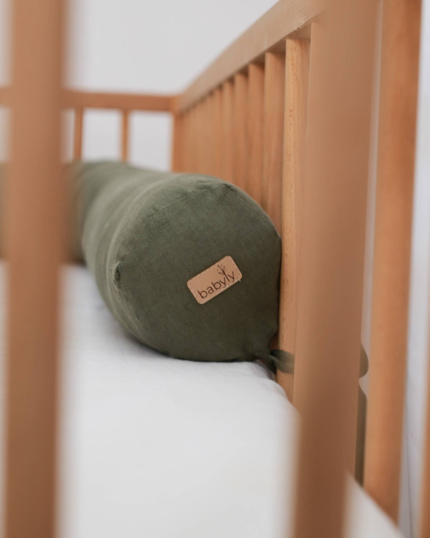 Babyly - Linen Baby Roller Bumper - Snake Protector - (6 Colors) BABYLY