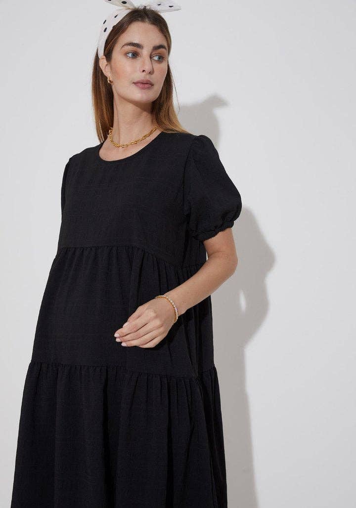 Textured Crepe Dress LIV Maternity L/XL
