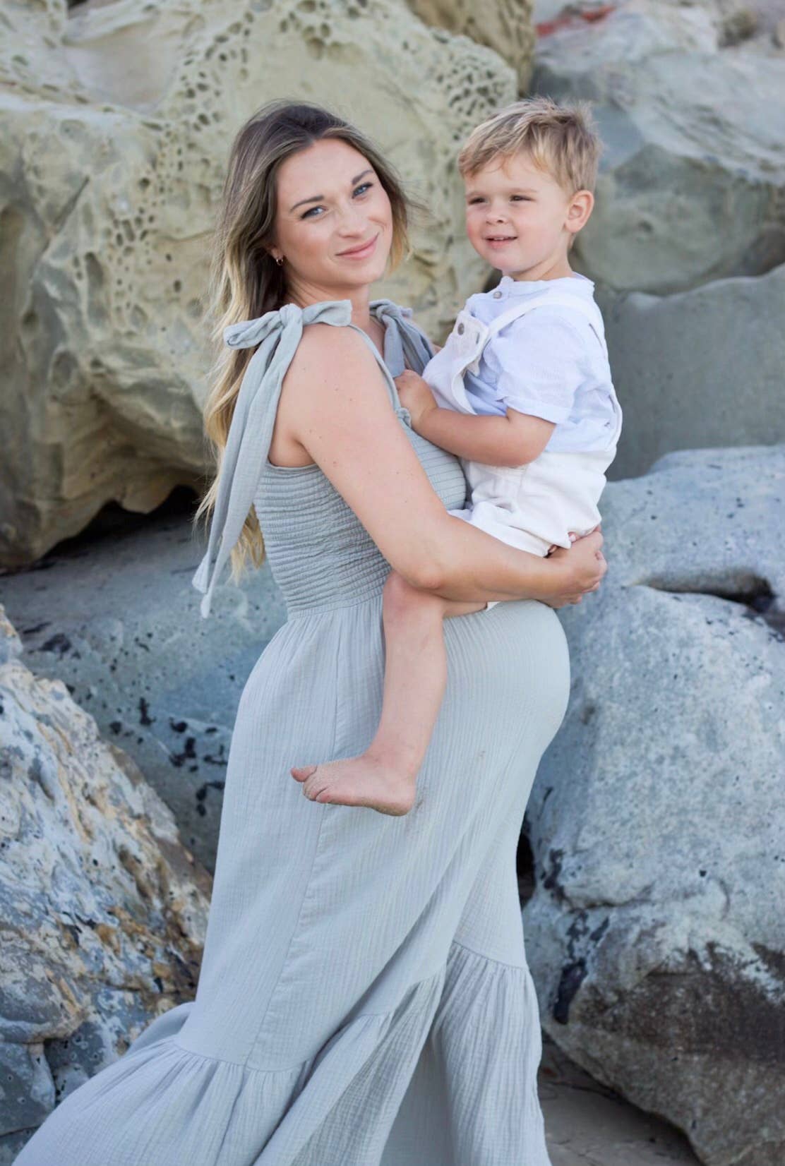 Smocked Gauze Dress LIV Maternity