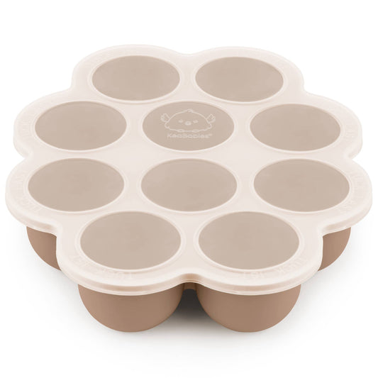 2oz x 10 Pods Prep Silicone Baby Food Freezer Tray with Lid KeaBabies
