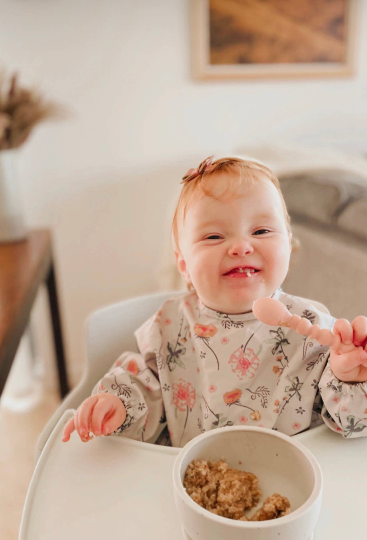 Teethy Utensil | Teether & Spoon In 1 |Pink Lemonade The Dearest Grey
