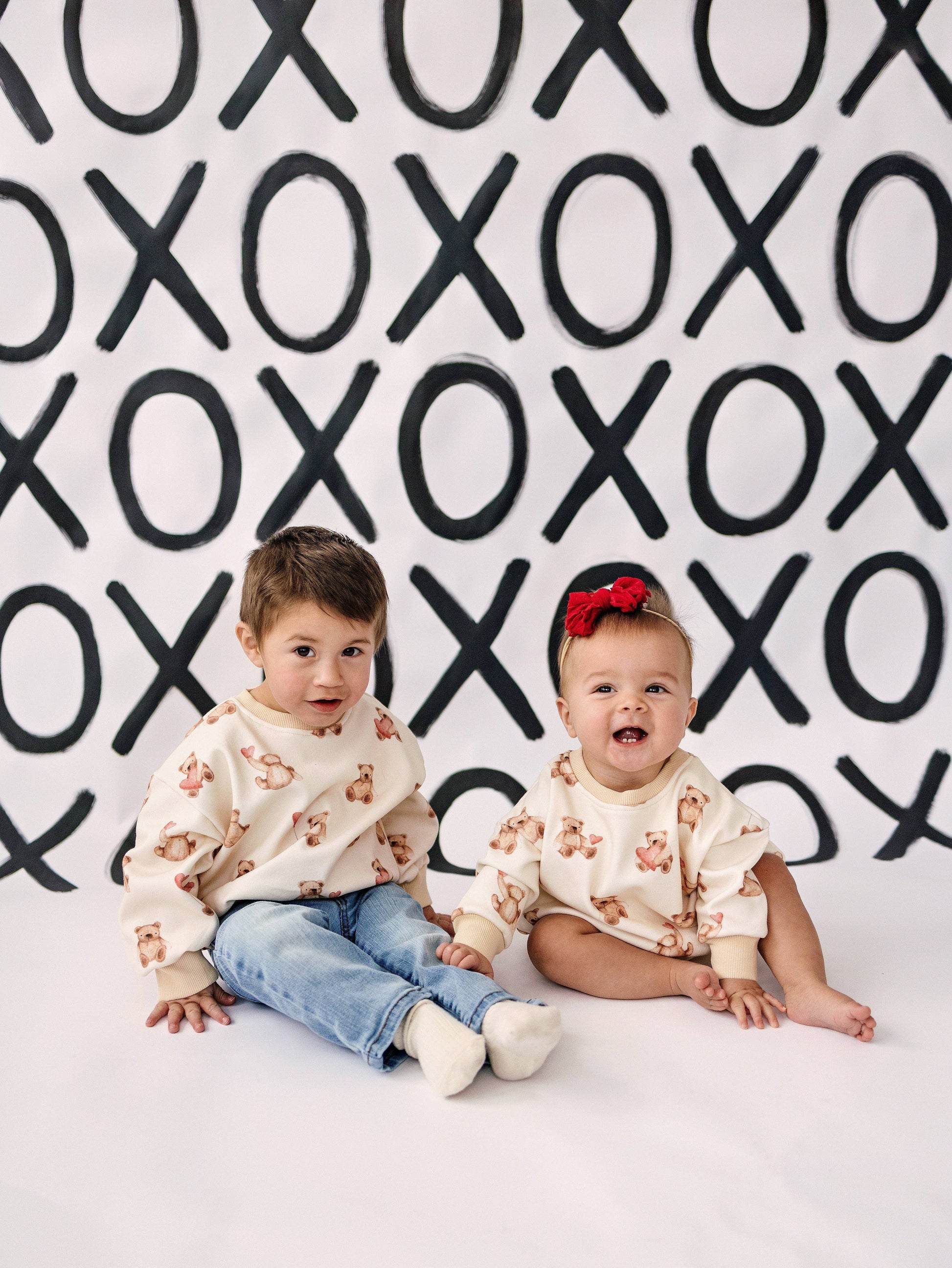 Teddy-Gram Sweatshirt Romper Little Joy Co.