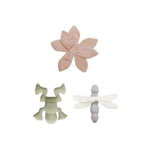 Set of 3 crinkle and rattle baby toys Lily Pond Lorena Canals