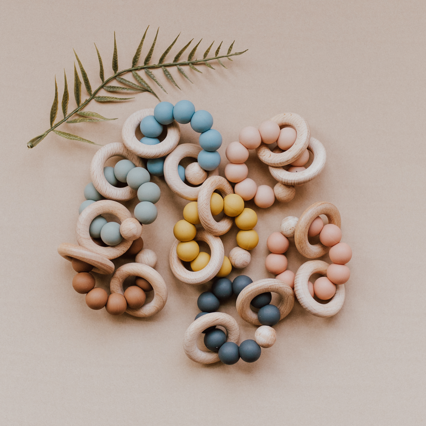 Beaded Teething Ring Babeehive Goods