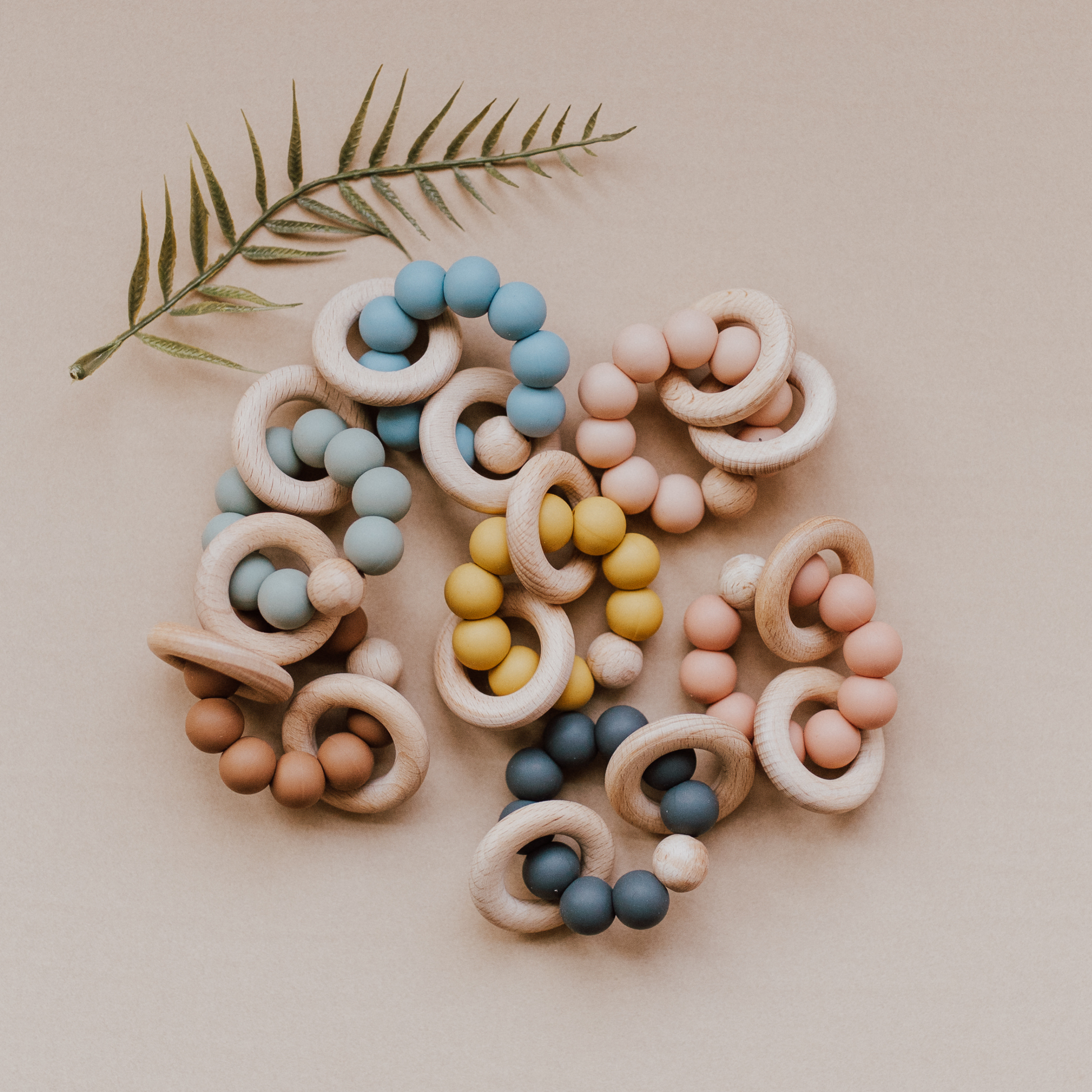 Beaded Teething Ring Babeehive Goods