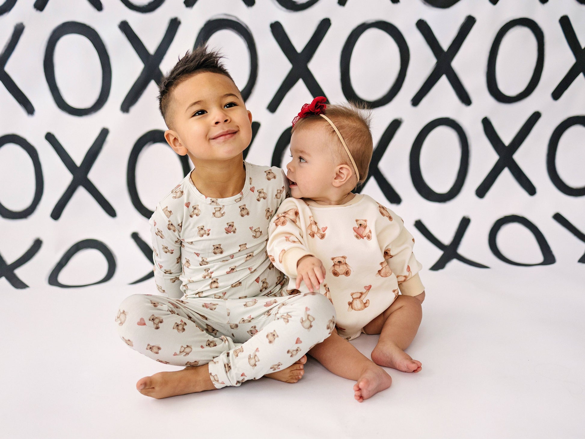 Teddy-Gram Sweatshirt Romper Little Joy Co.