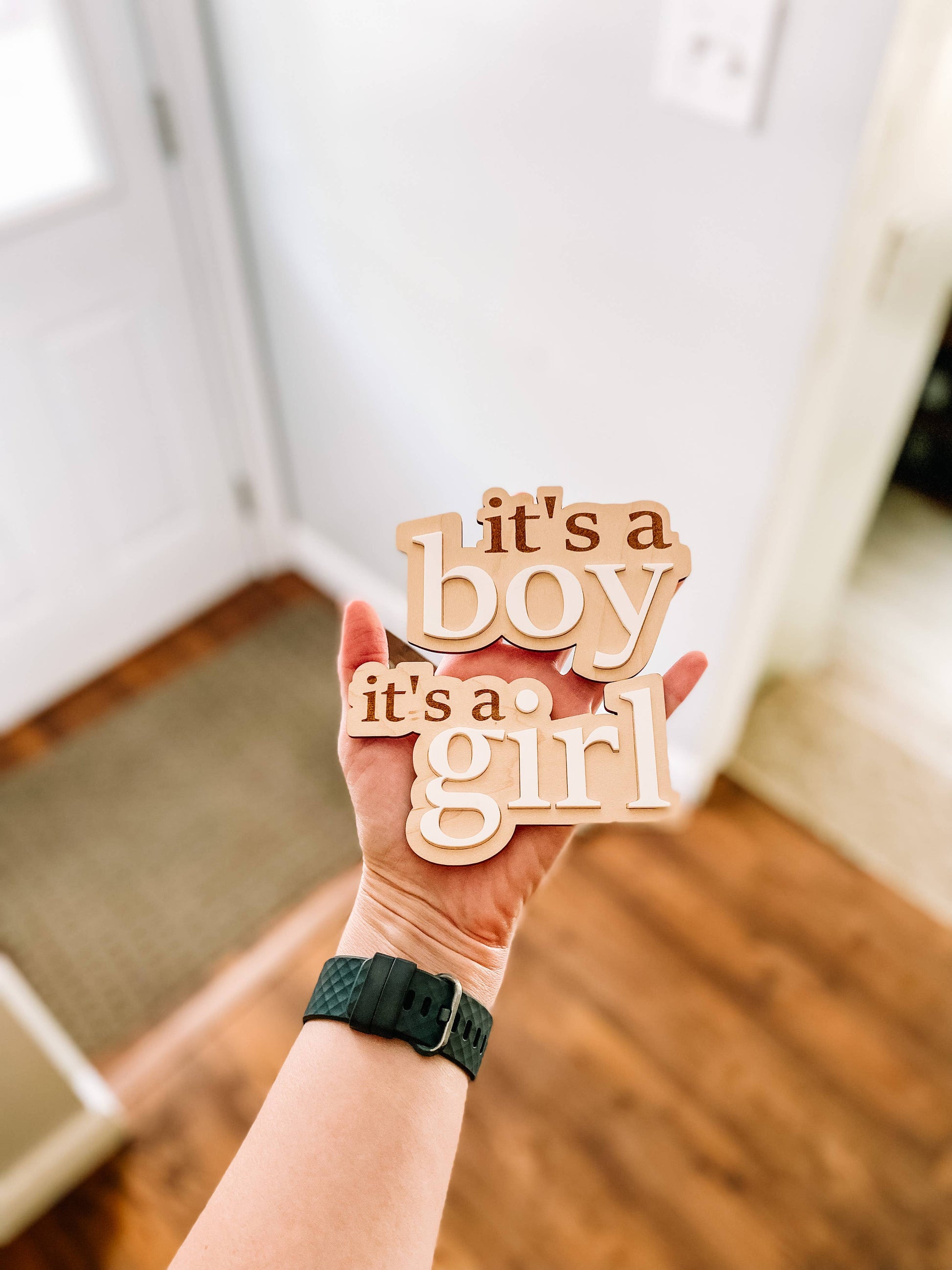 It’s a Boy Gender Reveal Announcement Sign Claire and Bella