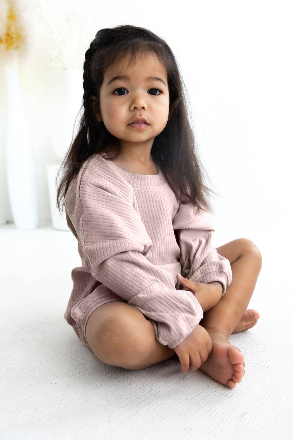 Ribbed Bubble Romper | Blush Mila & Co.