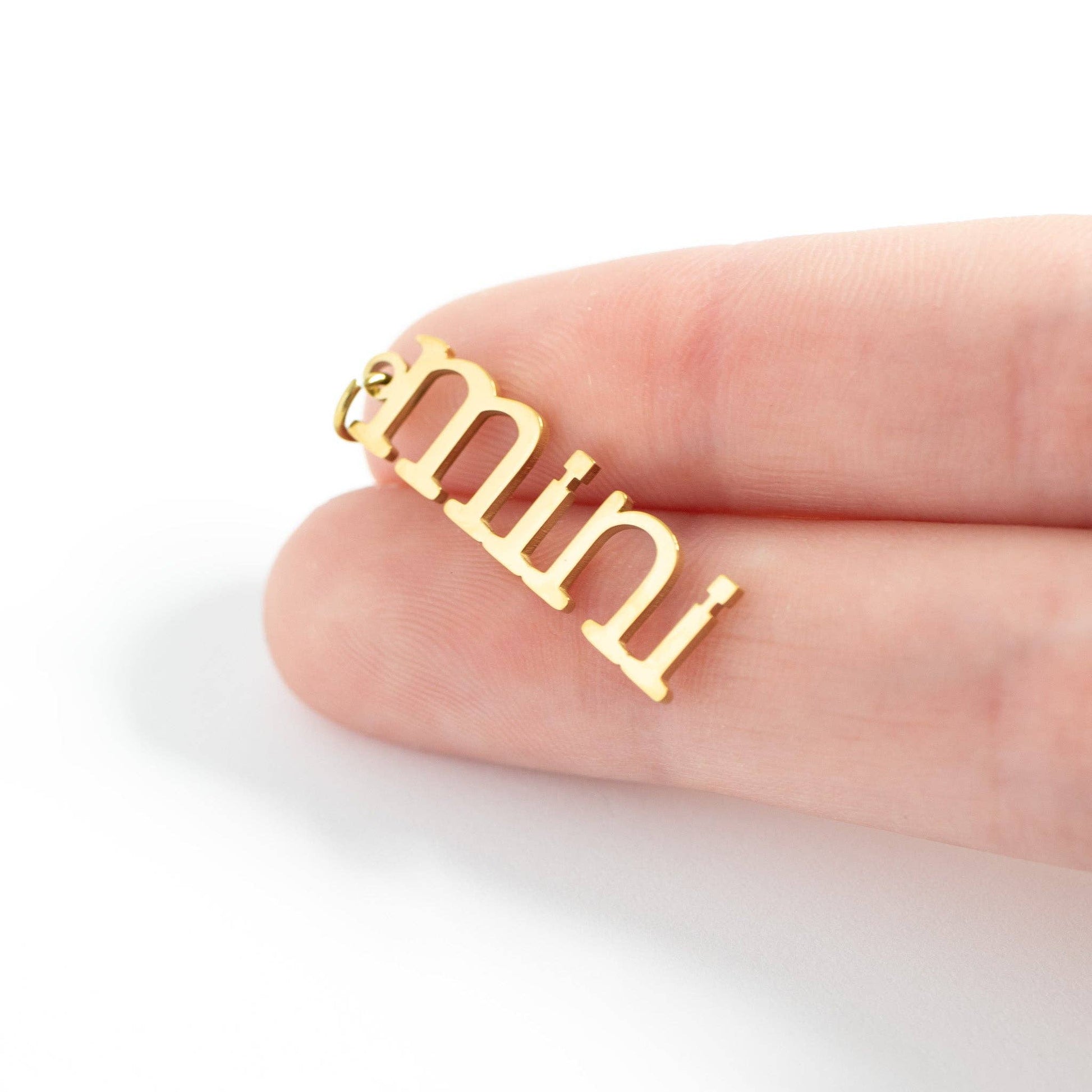 18K Gold PVD Stainless Steel Mini Charm WJW