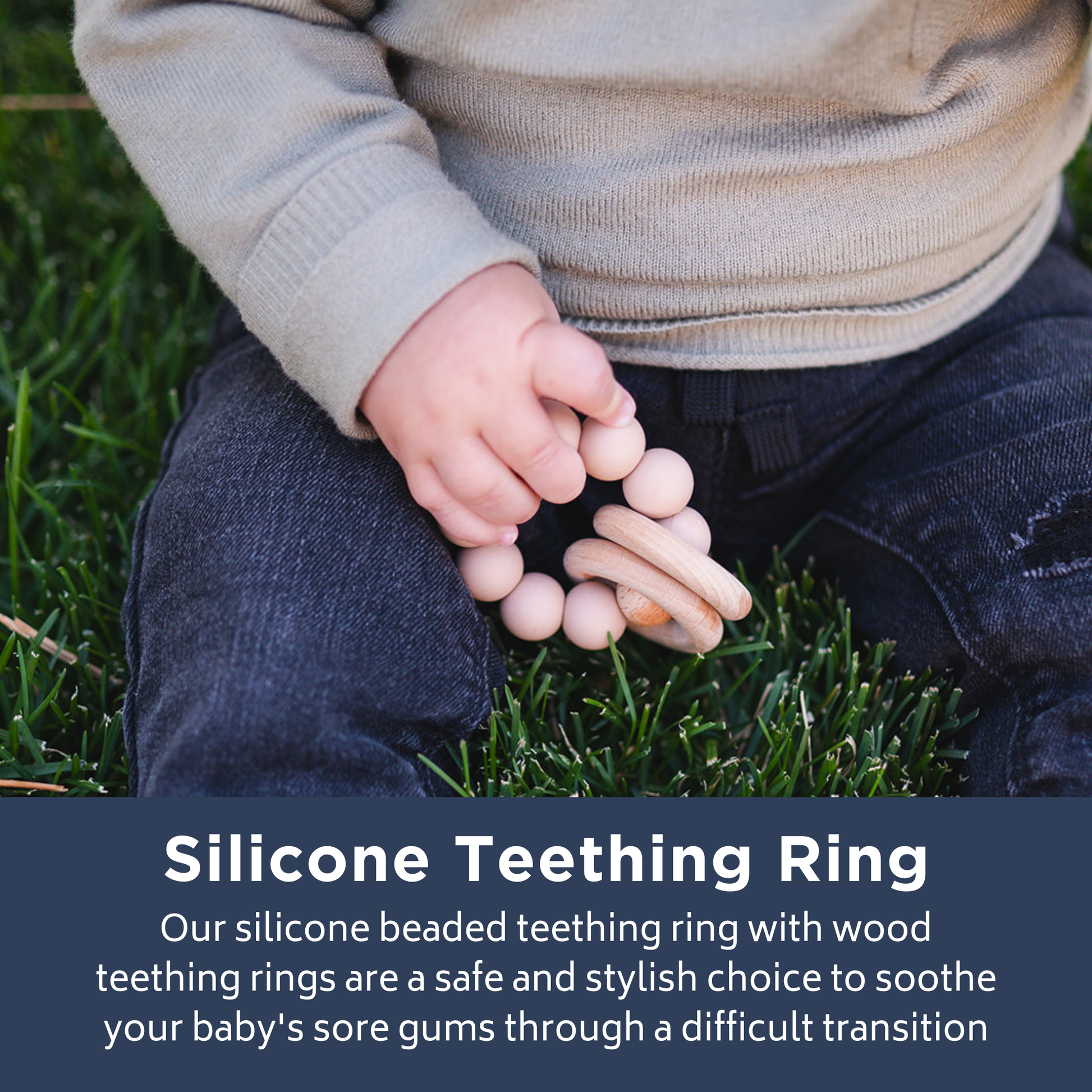 Beaded Teething Ring Babeehive Goods