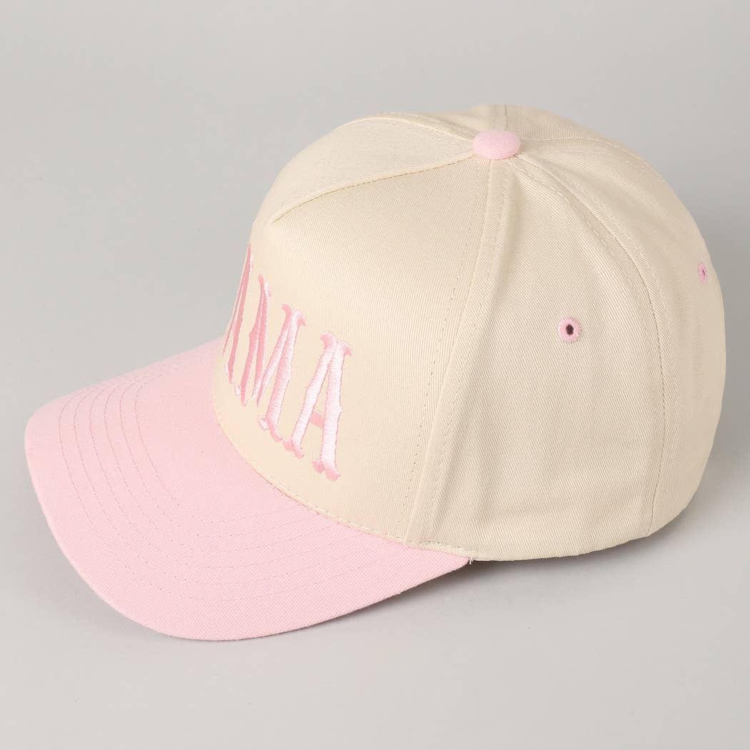 MAMA Typographic Design Embroidery Baseball Cap