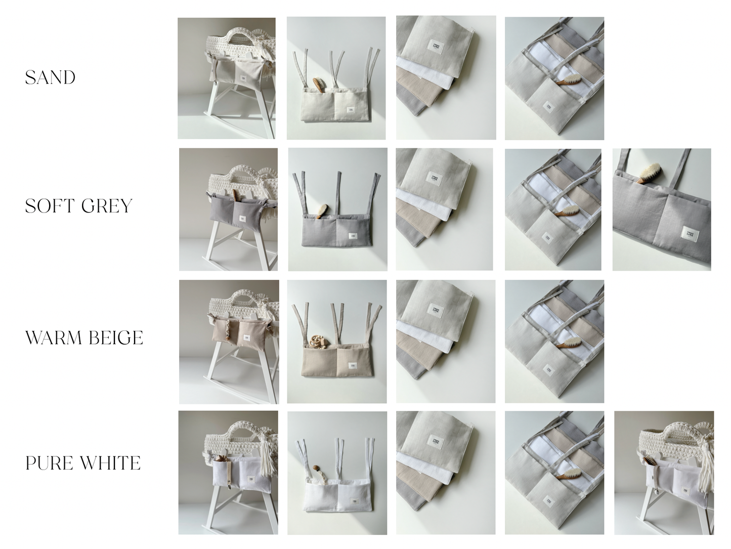 Baby basket organizer | Warm beige UNIQUE LOVE Design