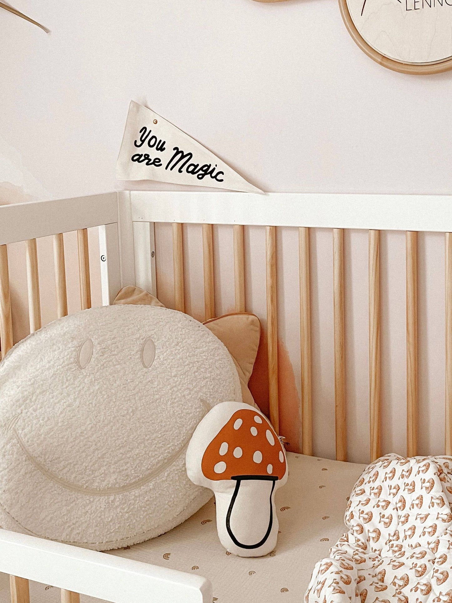 Mushroom Canvas Pillow Imani + KIDS by Imani Collective