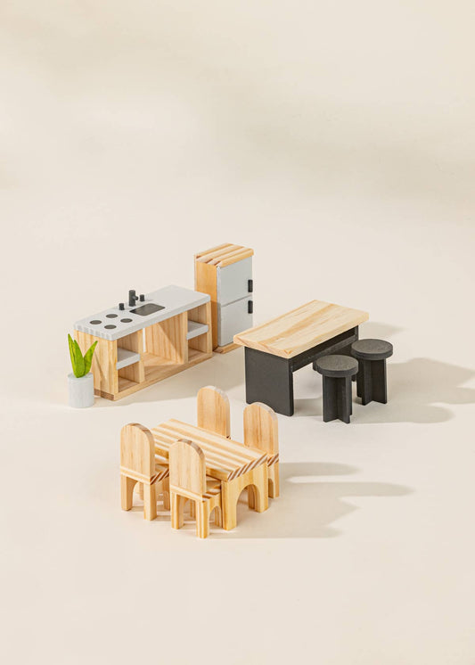 Wooden Doll House Kitchen Furniture Coco Village
